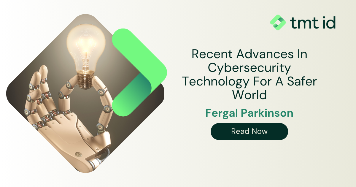 Robotic hand flipping a switch to illuminate a light bulb, highlighting advances in cybersecurity technology.